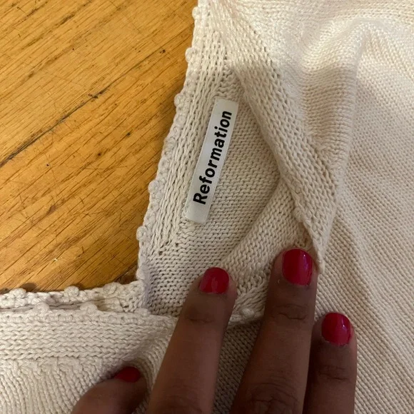 Reformation Wisteria top cream XS - Picture 7 of 8